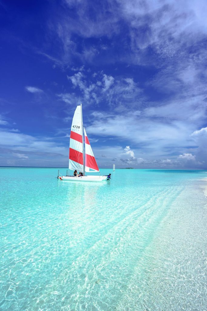 kayak with a sail