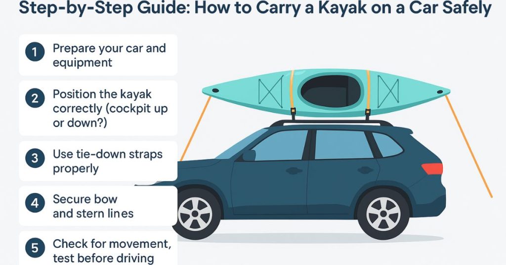 how to carry a kayak on a car